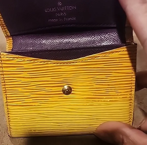 Louis Vuitton Blue, Yellow, and Brown Wallet Set - Picture 9 of 14